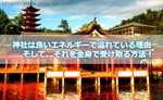 神社は良いエネルギーで溢れている理由と全身で受け取る方法!